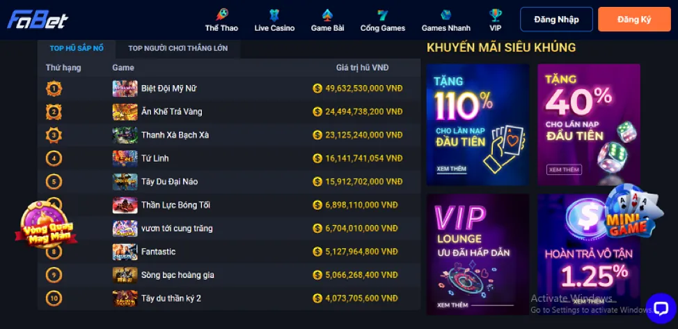 Khuyến Mãi Cá Cược Thể Thao G7Win